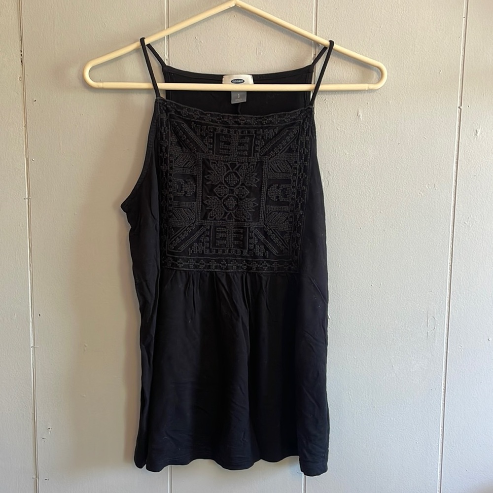 Black tank top
